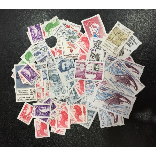 Lot de faciale 100 timbres à 1.60 Franc pour Affranchissement