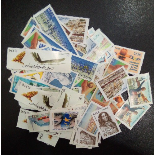 Lot de faciale 100 timbres à 0,53€ (53€)